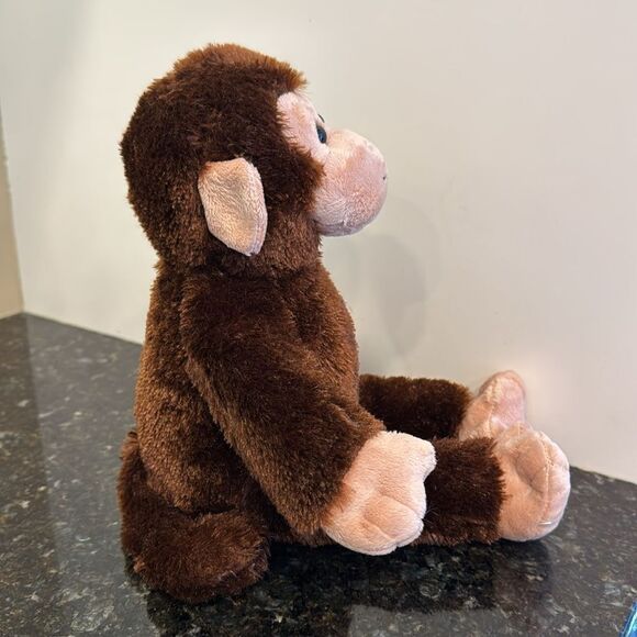 The Bearington Baby Collection Swings Monkey Brown Plush Stuffed Toy 14" - Picture 5 of 11